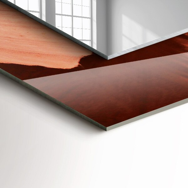 Spiegel met bedrukte lijst Motiverende fontein