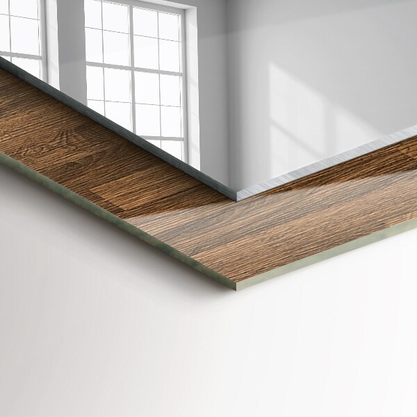 Spiegel lijst met print Zwart marmer