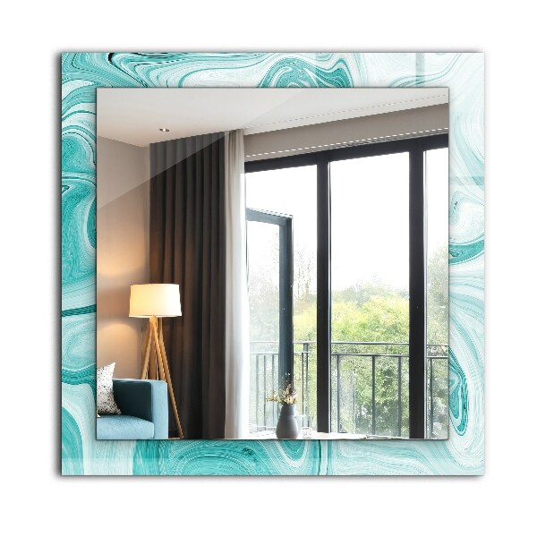 Wandspiegel met print Japanse tuin