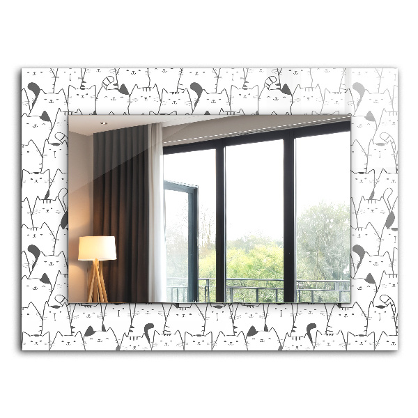 Wandspiegel decoratieve print Tukan jungle bladeren