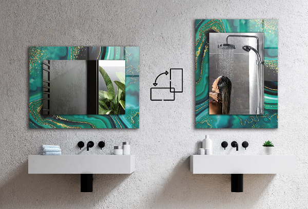 Wandspiegel decoratieve print Tukan jungle bladeren