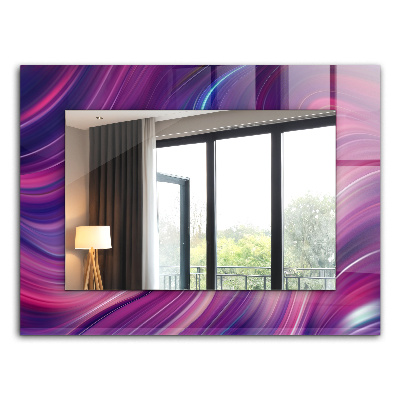 Spiegel lijst met print Kleurrijk palmboom motief