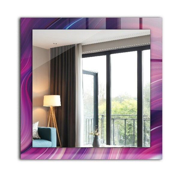 Spiegel lijst met print Kleurrijk palmboom motief