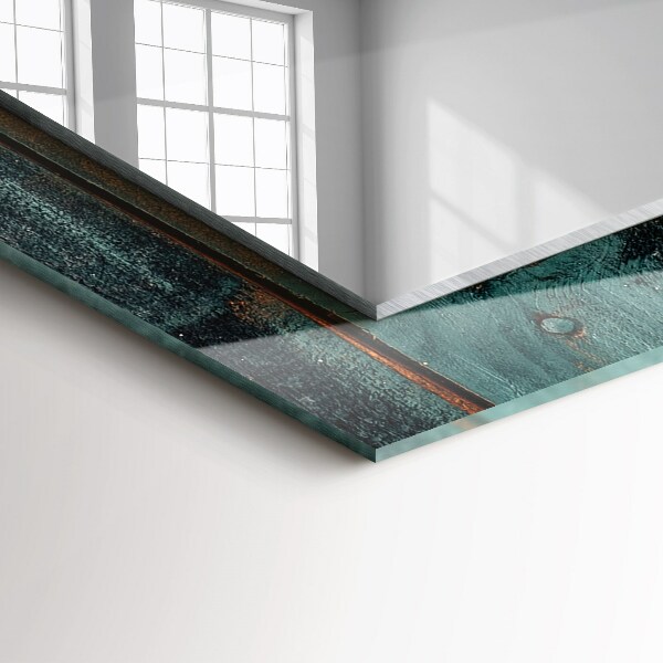 Spiegel met print Gekleurde tropische bladeren