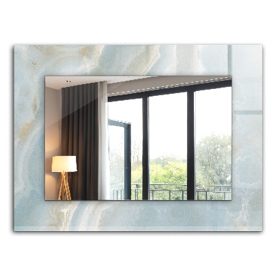 Bedrukte spiegel Bloemen motief