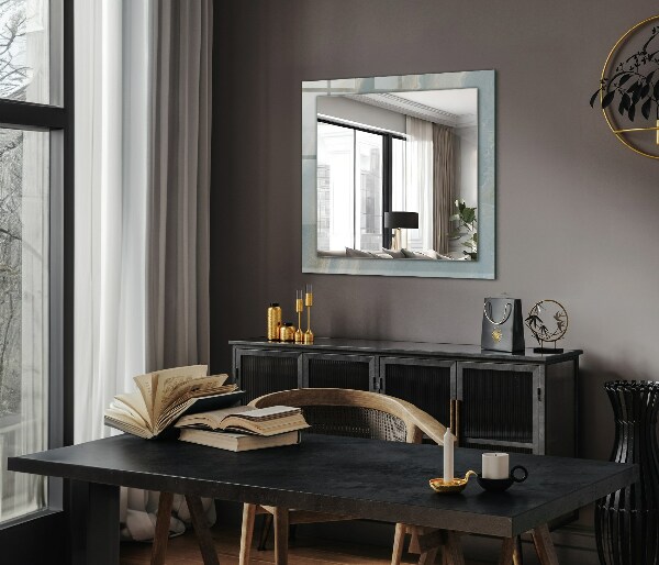 Bedrukte spiegel Bloemen motief