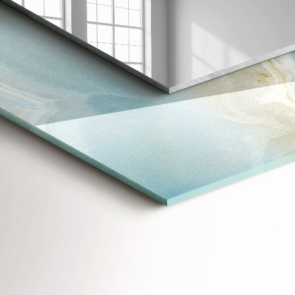 Bedrukte spiegel Bloemen motief