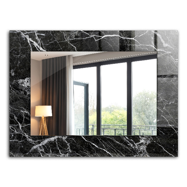 Wandspiegel met print Gekleurde abstracte motieven