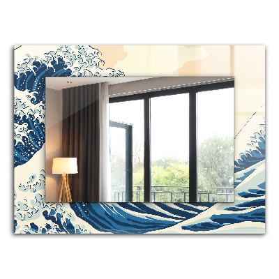 Wandspiegel decoratieve print Abstract hars marmer