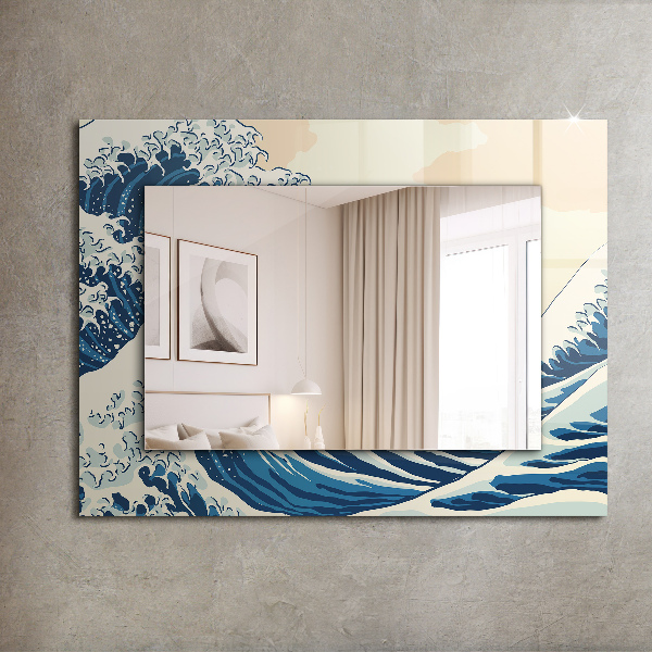Wandspiegel decoratieve print Abstract hars marmer