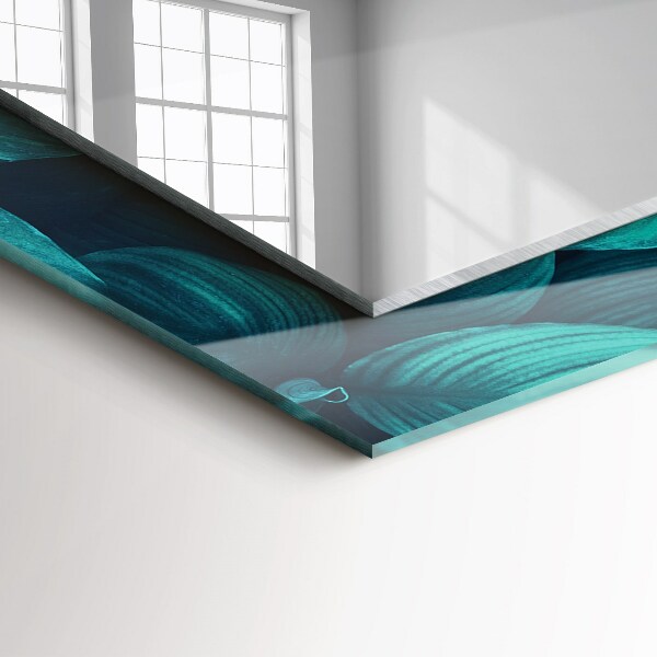 Spiegel lijst met print Ginkgo bladeren