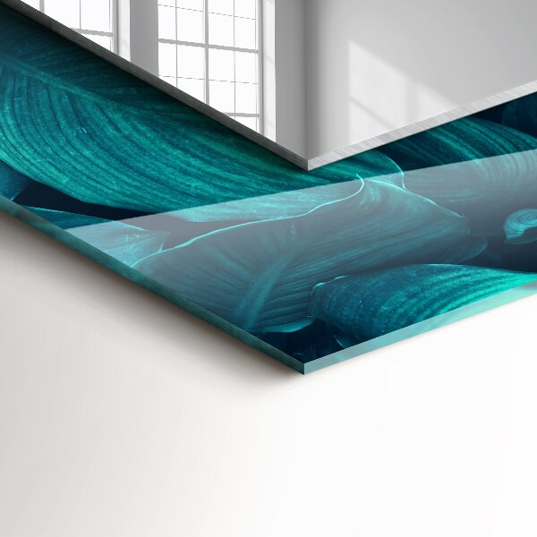 Spiegel lijst met print Ginkgo bladeren