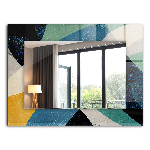 Wandspiegel met print Gekleurde motieven