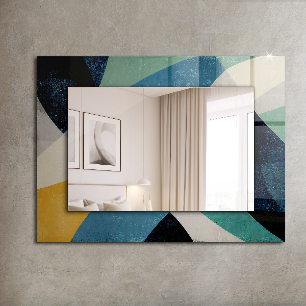 Wandspiegel met print Gekleurde motieven