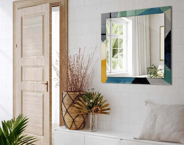 Wandspiegel met print Gekleurde motieven