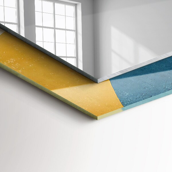 Wandspiegel met print Gekleurde motieven