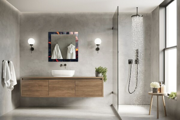 Wandspiegel decoratieve print Vulkanische lava