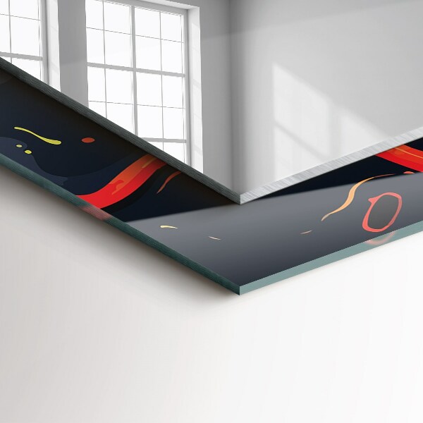 Wandspiegel decoratieve print Vulkanische lava