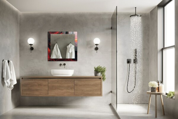 Bedrukte spiegel Astrata gekleurde lava