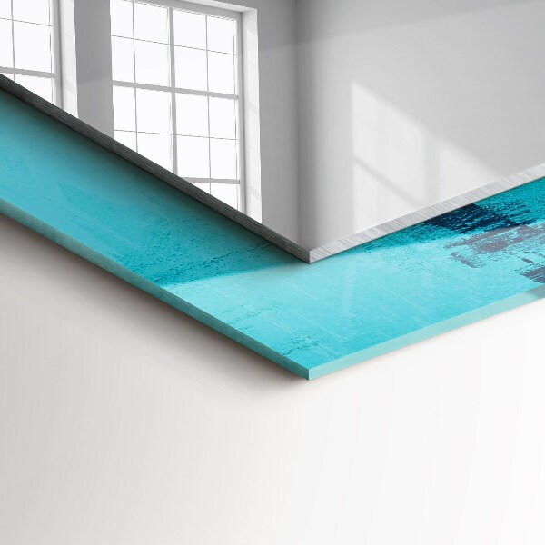 Spiegel met decoratie Astrata blauwe kunst