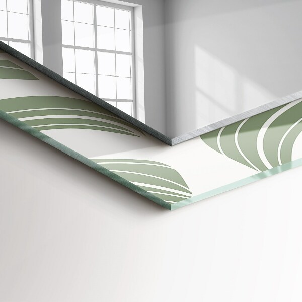 Spiegel met print Monstera Nevel