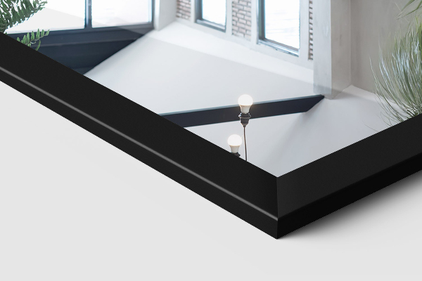 Staande spiegel zwart 14x61 in