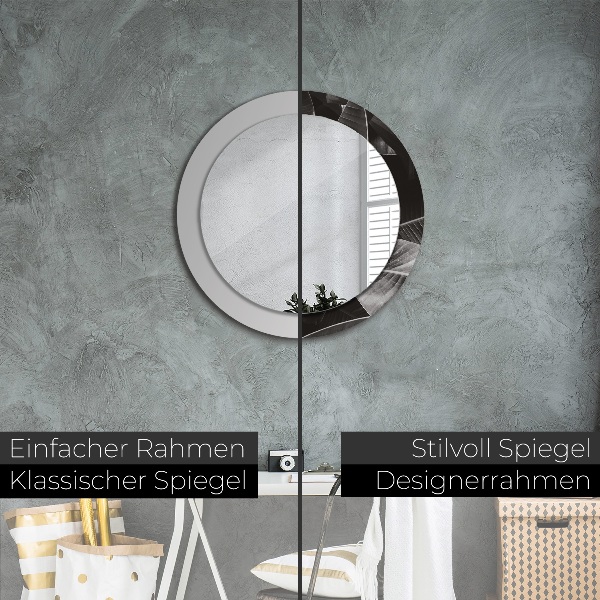 Bedrukte ronde spiegel Tropische palmbomen