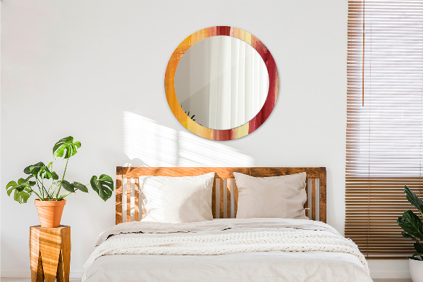 Bedrukte ronde spiegel Abstract beeld