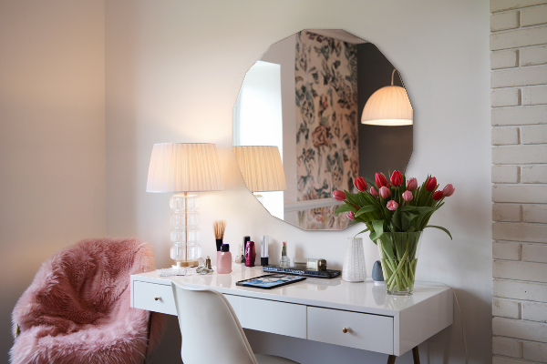 Veelhoekige spiegel moderne toevoeging 100x100 cm