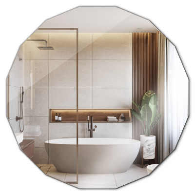 Geometrische spiegel esthetisch 80x80 cm