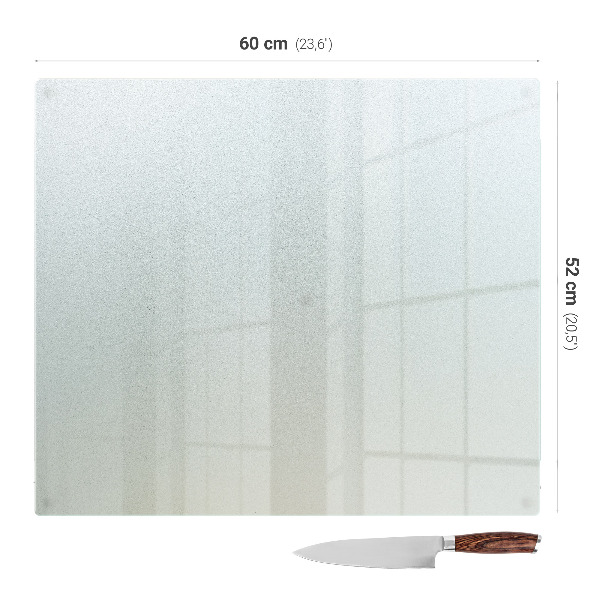 Glazen afdekplaat voor gasfornuis in maat 60x52 cm