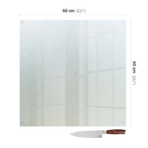 Glazen afdekplaat voor inductiekookplaat in maat 60x60 cm