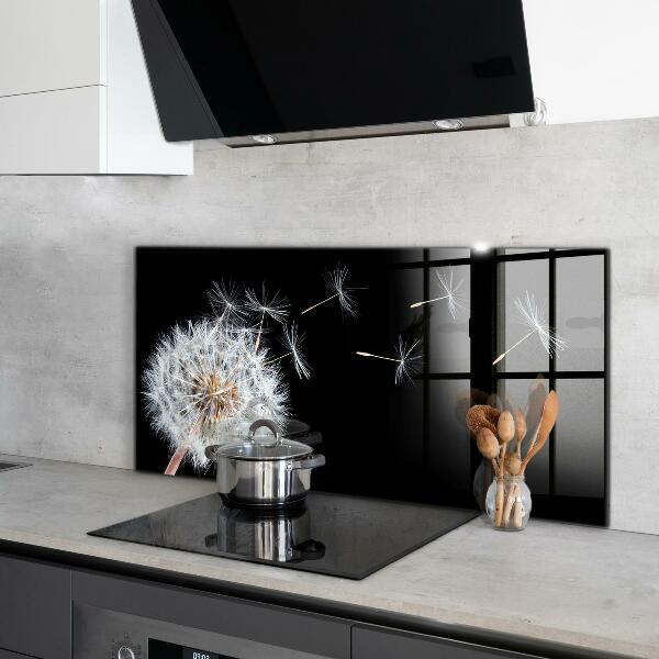 Achterwand keuken Paardenbloem in de wind