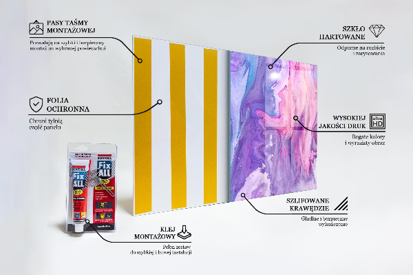 Achterwand keuken Roze abstractie