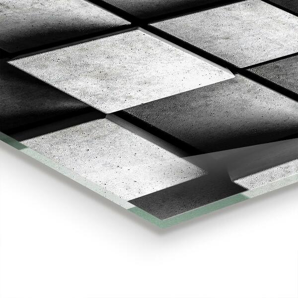 Achterwand keuken Kubussen Geometrisch patroon