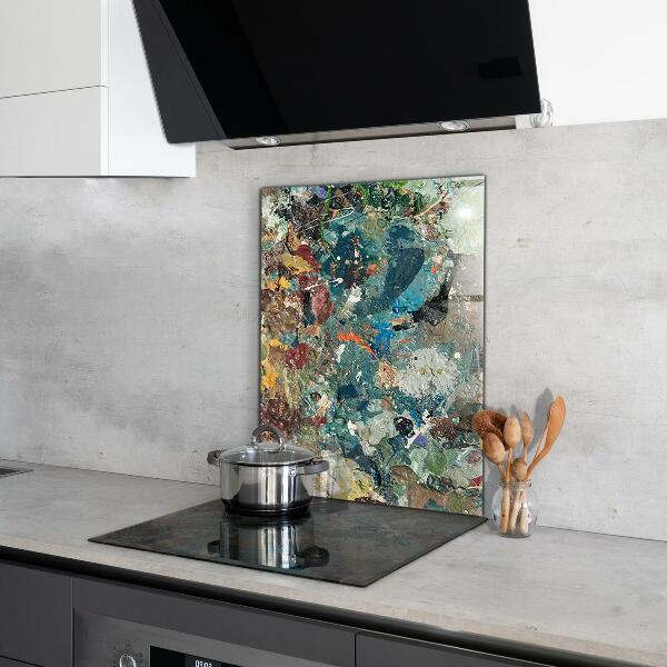 Foto achterwand keuken Olieverftextuur