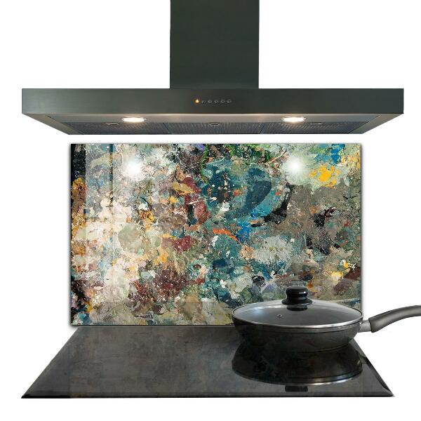 Foto achterwand keuken Olieverftextuur