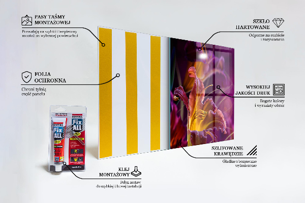 Achterwand keuken Donkere bloem, donkere plant