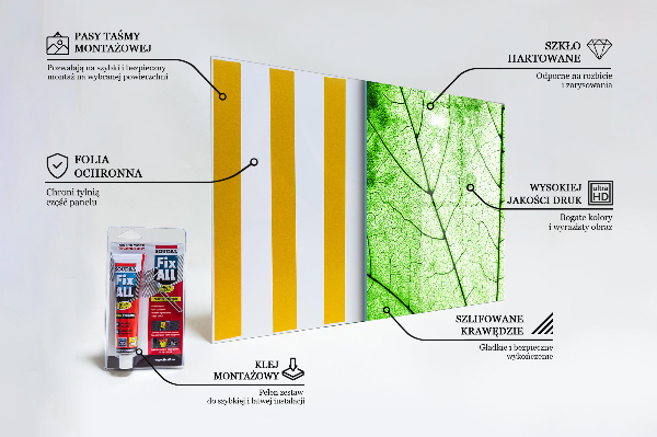 Spatscherm keuken glas Groene bladtextuur