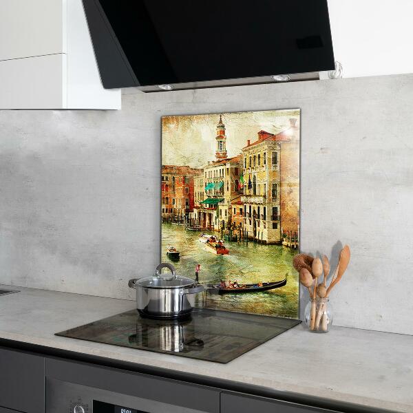 Spatplaat keuken Italië Venetië Vintage Schilderij