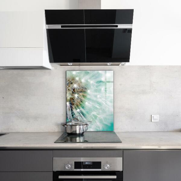 Spatplaat keuken Paardenbloem in de windplant