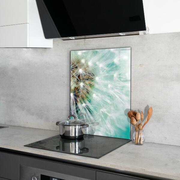 Spatplaat keuken Paardenbloem in de windplant