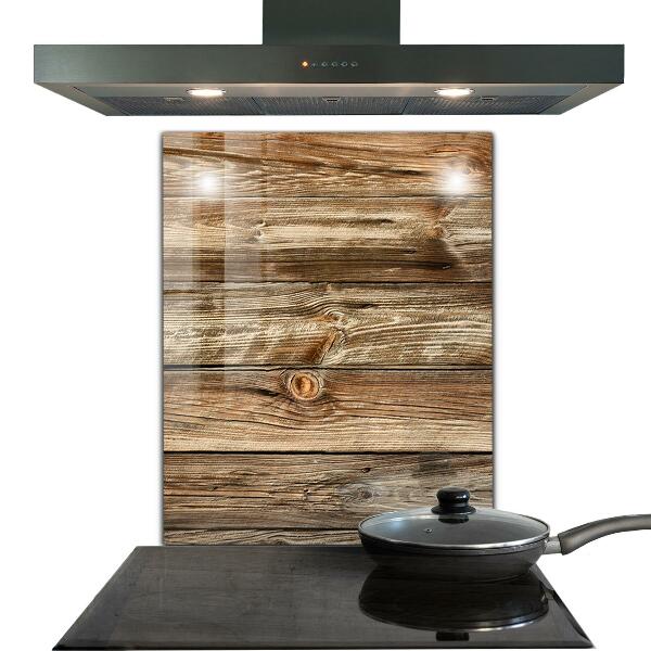 Keuken achterwand glas Houtstructuur