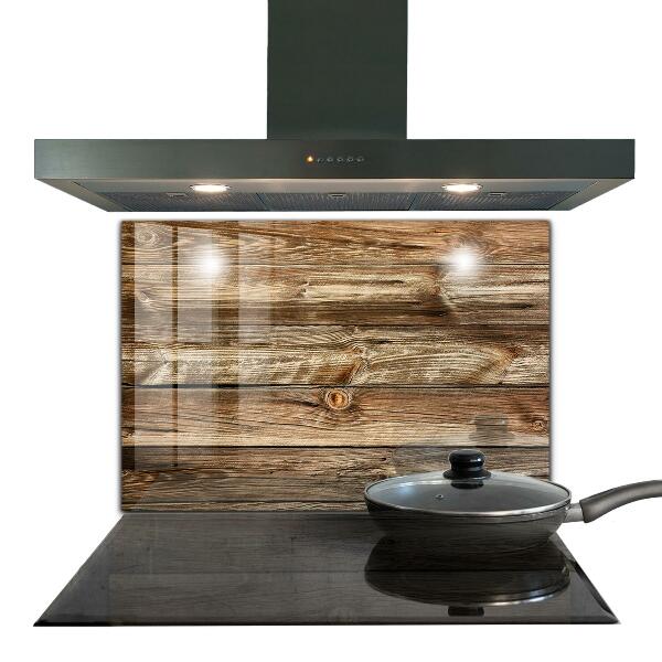 Keuken achterwand glas Houtstructuur