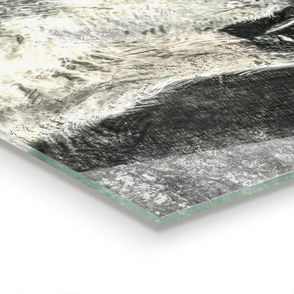 Achterwand keuken Illustratie van een Canadese wolf