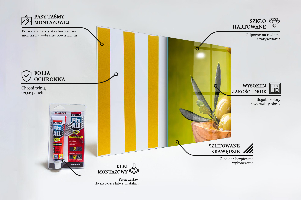 Keuken achterwand glas Verse groene olijven