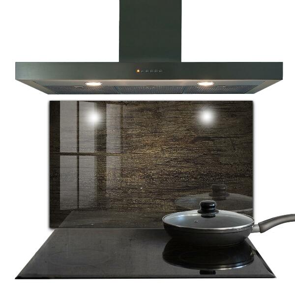 Spatplaat keuken Retro houtstructuur