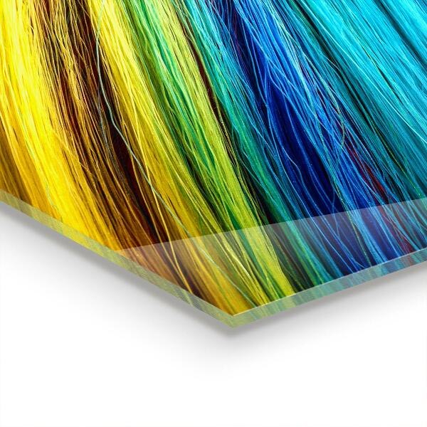 Keuken achterwand glas Kleurrijk regenboog grafisch patroon