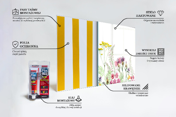 Spatplaat keuken Weide met kleurrijke bloemen