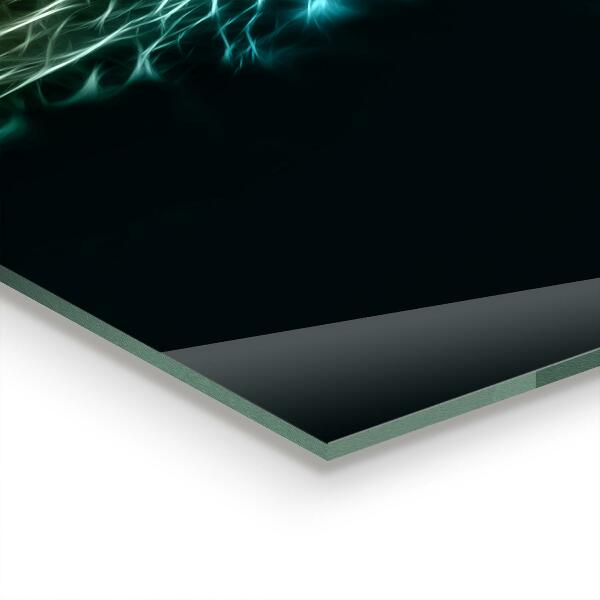 Foto achterwand keuken Leeuw in abstracte editie